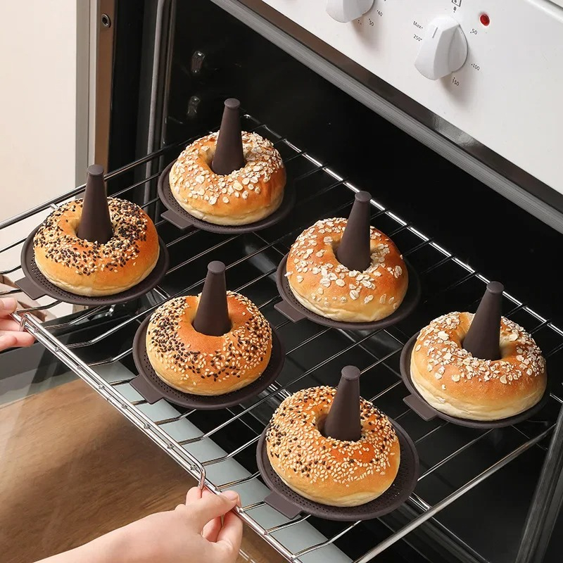 Donut Mold Silicone - 6pcs Bread Donut Silicone Mold Baking