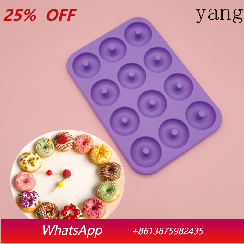 Donut Mold Silicone - Yjq 3pcs thickened 12 even silicone