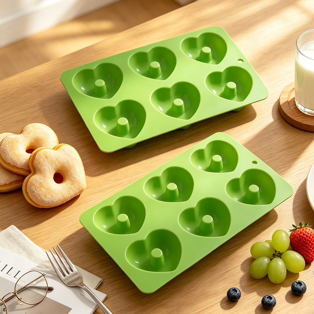 6 Cavity Heart Shaped Donut Si – Donut Mold Silicone Bewertung und Preis