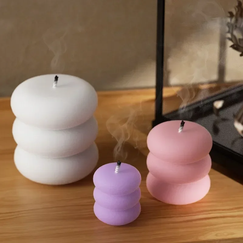 2pcs 3D Creative Stacked Circl – Donut Mold Silicone Bewertung und Preis