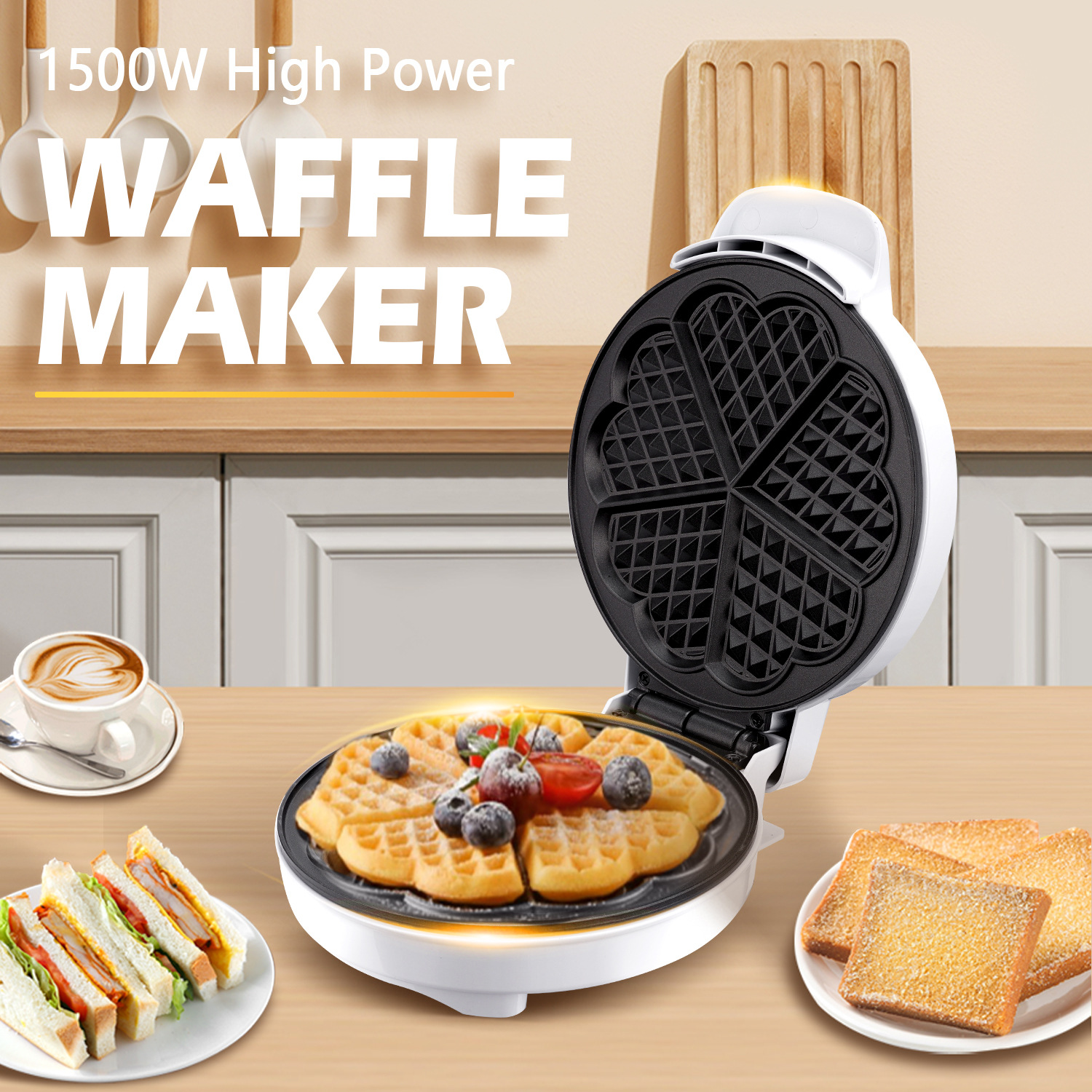 Breakfast Waffle Molds Egg Cak – Mini Pancake Griddle Bewertung und Preis