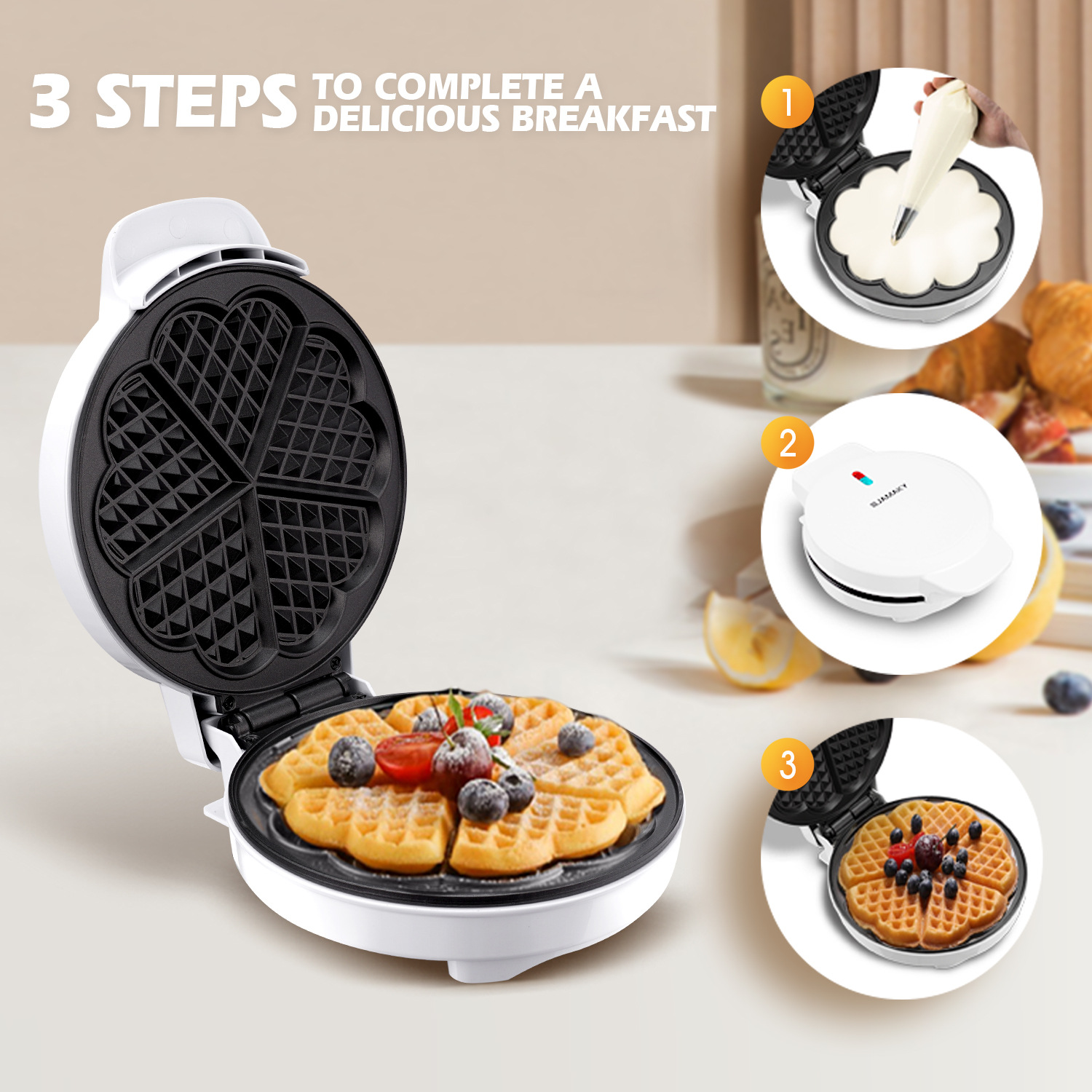 Breakfast Waffle Molds Egg Cak – Mini Pancake Griddle Bewertung und Preis