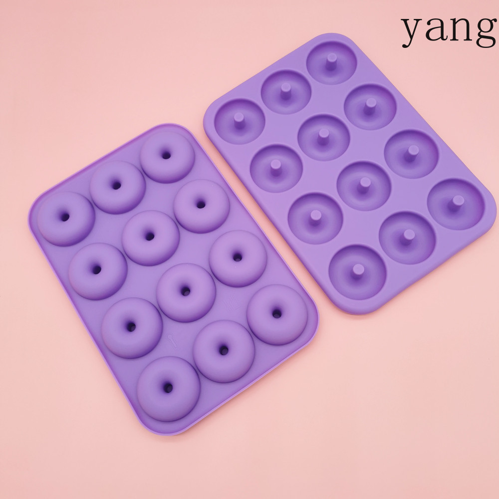 Yjq 3pcs thickened 12 even sil – Donut Mold Silicone Bewertung und Preis