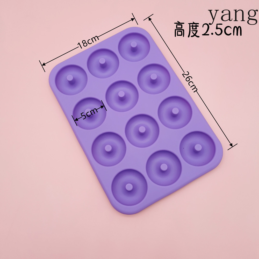 Yjq 3pcs thickened 12 even sil – Donut Mold Silicone Bewertung und Preis