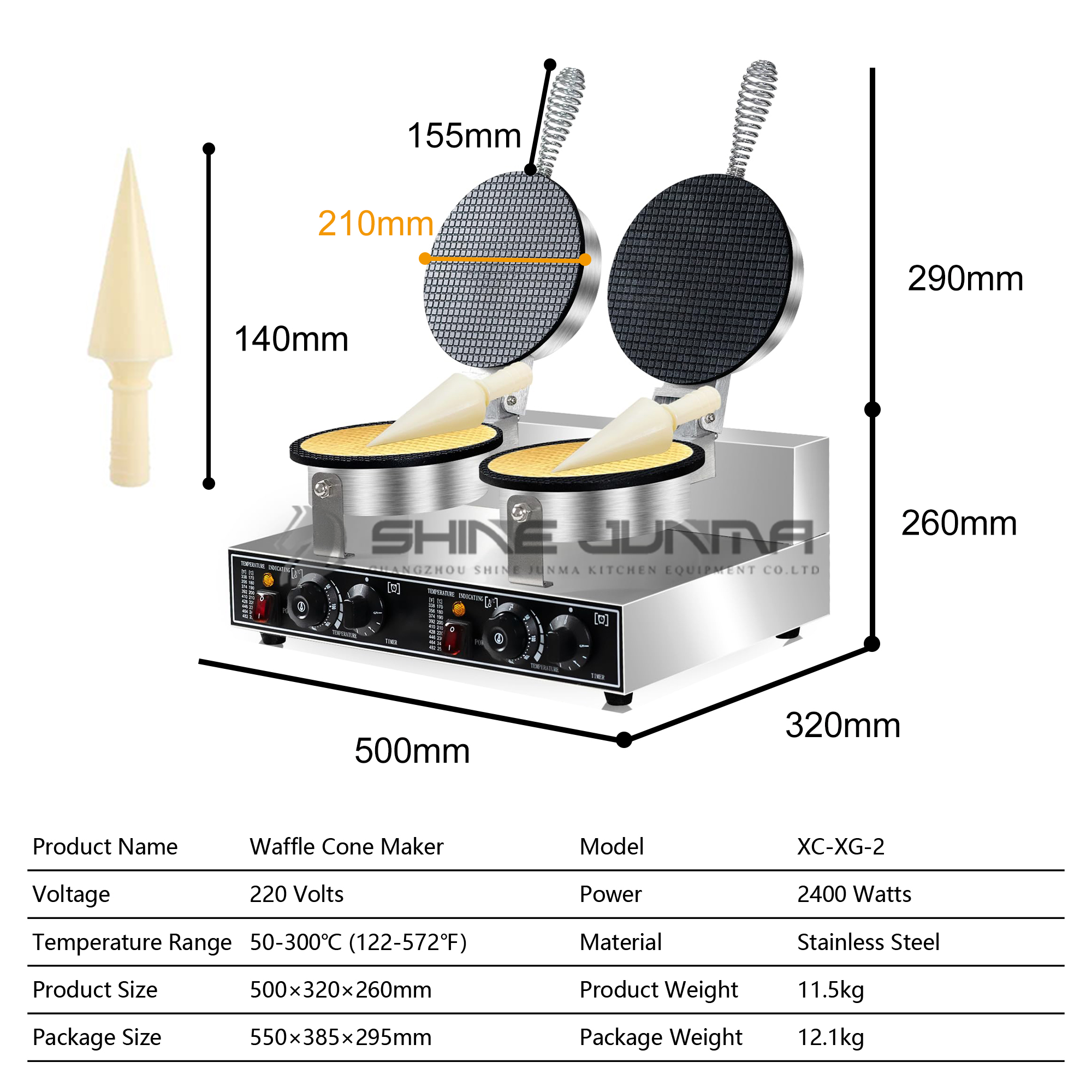Snack Machine Electric China I – Waffle Cone Maker Bewertung und Preis