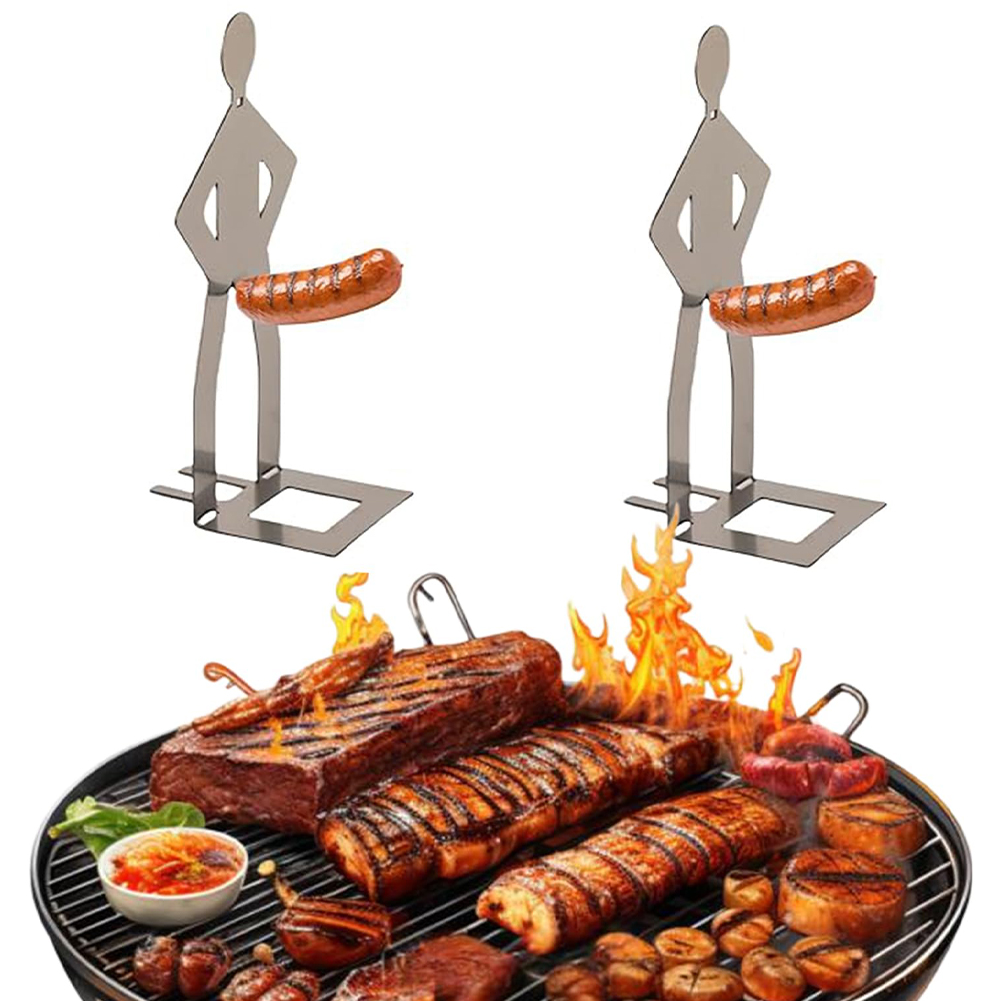1-5PCS Stainless Steel BBQ Sau – Hot Dog Press Bewertung und Preis