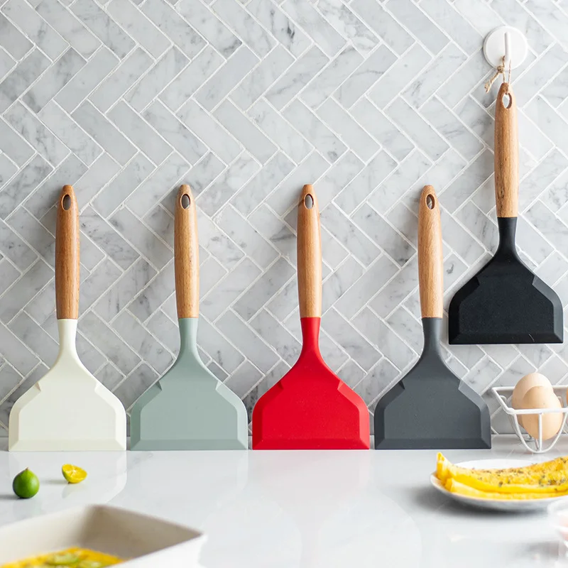 2Pcs Silicone Spatula Wide Mou – Okonomiyaki Spatula Bewertung und Preis